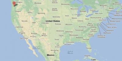 Портленд на карті США